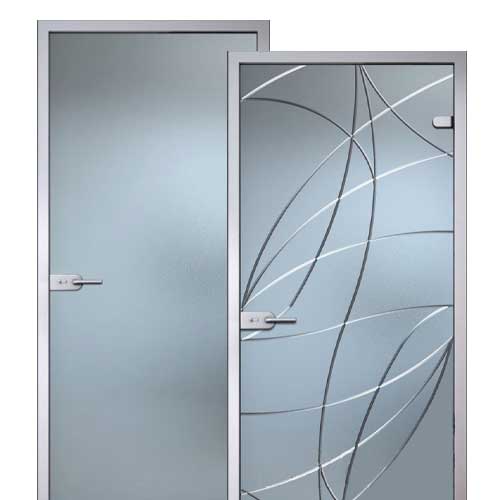 стеклянные двери 