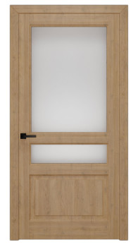 Межкомнатная дверь М 04 по-2 массив дуб сучок