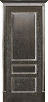Межкомнатная дверь "Вена", пг, черная патина