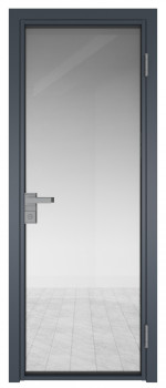 Межкомнатная дверь AG - 1 антрацит, прозрачное