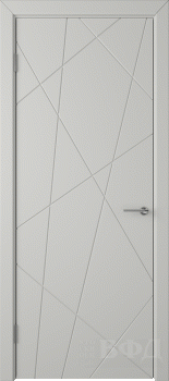 Межкомнатная дверь "Флитта (26ДГ02)", пг, светло-серый