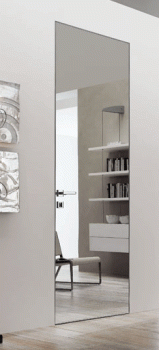 Скрытая дверь Hide SZ с зеркалом, открывание «от себя»