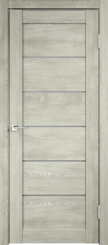 Межкомнатная дверь "Linea 1", по, Дуб Шале Седой