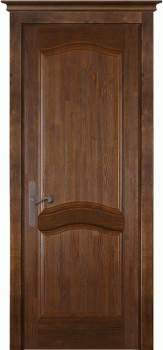 Межкомнатная дверь "Лео", пг, античный орех, Браш сосна Межкомнатная дверь "Лео", пг, античный орех, Браш сосна