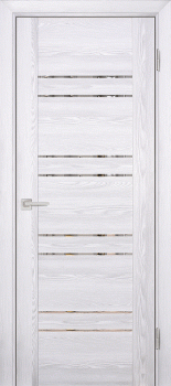 Межкомнатная дверь "PSK-1", по, ривьера айс с зеркалом