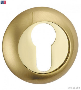 Накладка под цилиндр PUNTO ET SG/GP-4 матовое золото/золото