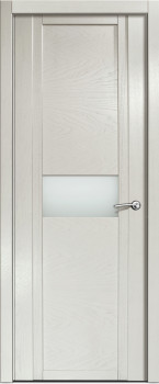 Межкомнатная дверь Мильяна Qdo H, по, ясень жемчуг