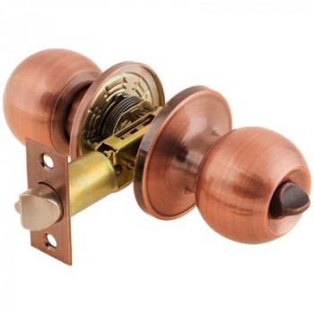 Круглая, ручка-защелка, медь