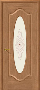 Межкомнатная дверь "Аура", по, дуб