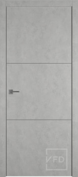 Межкомнатная дверь "URBAN 2", пг, ANTIC LOFT (алюминиевый молдинг)