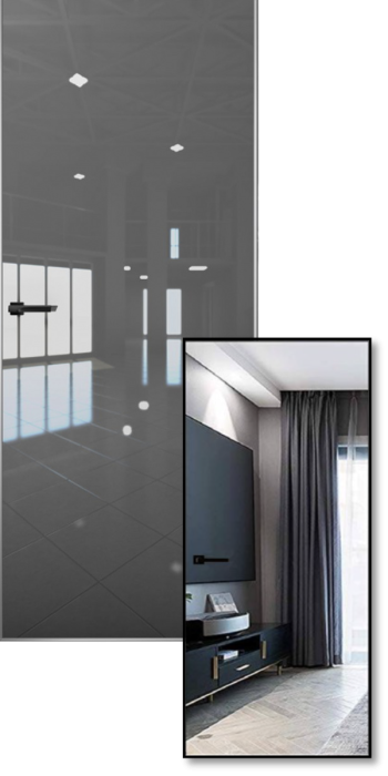 ARGENTUM Ag0/Pt1 Cristal Gray (ПЭТ RENOLIT Глянец + Зеркало)