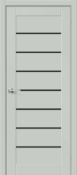 Межкомнатная дверь Браво-22 Grey Matt стекло Black Star