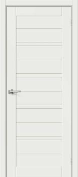 Межкомнатная дверь Браво-28 White Matt стекло Magic Fog