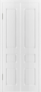 Складная дверь "Честер", пг, белый