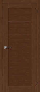 Межкомнатная дверь "Легно-21", пг, Brown Oak