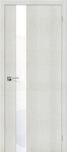 Межкомнатная дверь "Порта-51 WW", по, Bianco Crosscut