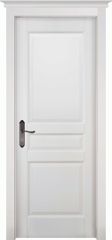 Межкомнатная дверь "Гармония", пг, белая эмаль