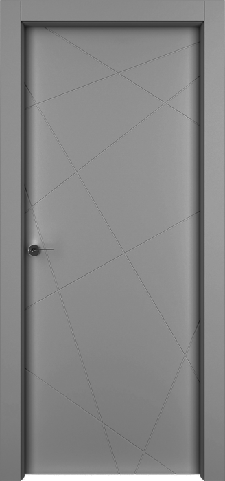 Межкомнатная дверь "Гео", пг, серый