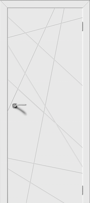 Межкомнатная дверь "Граффити-5", пг, белый