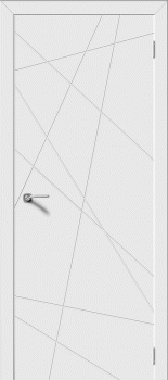 Межкомнатная дверь "Граффити-5", пг, белый