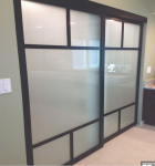 Перегородка раздвижная пять стекол