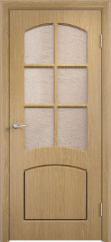 Межкомнатная дверь ПВХ "Кэролл", по, дуб