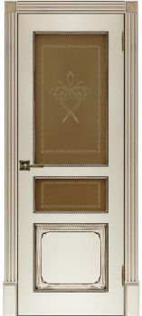Межкомнатная дверь "Классика 5", по, слоновая кость