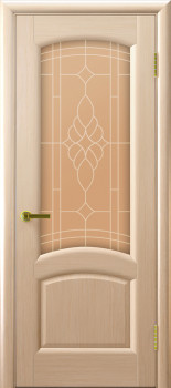 Межкомнатная дверь "Лаура", по, беленый дуб