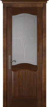 Межкомнатная дверь "Лео", по, античный орех, Браш сосна Межкомнатная дверь "Лео", по, античный орех, Браш сосна