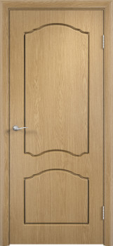 Межкомнатная дверь ПВХ "Лилия", пг, дуб