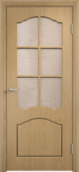 Межкомнатная дверь ПВХ "Лилия", по, дуб