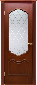 Межкомнатная дверь "Милан", по, итальянский орех