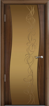 Межкомнатная дверь Омега, по, американский орех