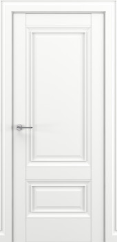 Межкомнатная дверь "Турин В1", пг, матовый белый