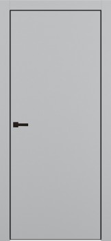 Межкомнатная дверь "Porta-50 4АB ", AL-кромка черная, пг, Shellac Grey