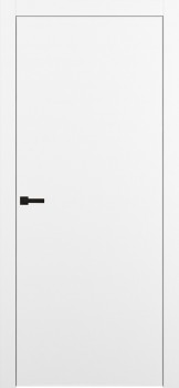 Межкомнатная дверь "Porta-50 4AF", AL-кромка в цвет, пг, Shellac White