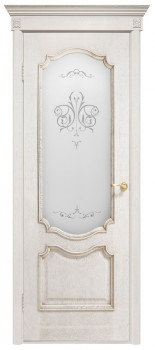 Межкомнатная дверь "Престиж", по, белый ясень