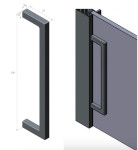 Перегородка раздвижная комбинированная