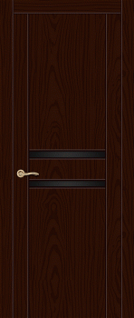 Межкомнатная дверь "Турин-2", по, ясень шоколад
