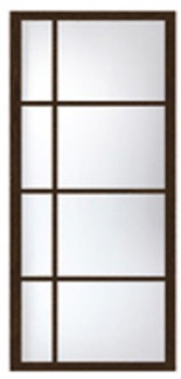 Перегородка раздвижная с асимметричными стеклами