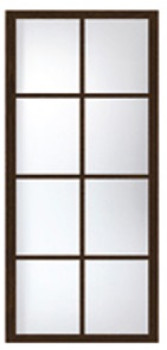 Перегородка раздвижная с симметричными стеклами