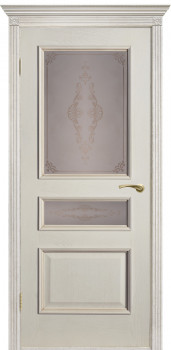 Межкомнатная дверь "Вена", по, слоновая кость